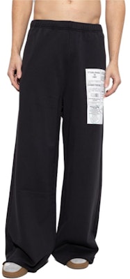 MM6 Maison Margiela SS25 黑色直筒寬鬆休閒長褲 SH0KA0013M25012-899 Purchase MM6 Maison Margiela SS25 黑色直筒寬鬆休閒長褲 SH0KA0013M25012-899