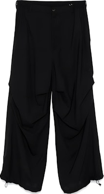 MM6 Maison Margiela SS25 黑色寬褲附側口袋休閒風格。 SH0KA0037M35080900 Buy MM6 Maison Margiela SS25 黑色寬褲附側口袋休閒風格。 SH0KA0037M35080900