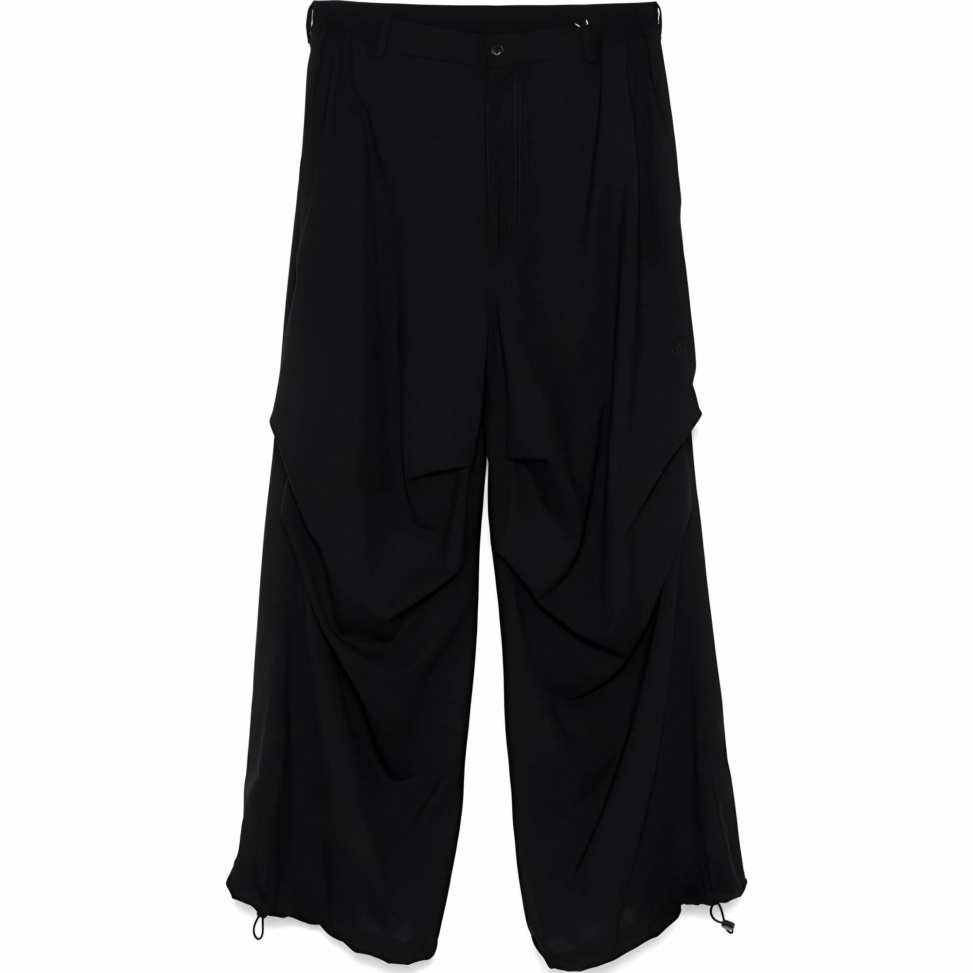 Order MM6 Maison Margiela SS25 黑色寬褲附側口袋休閒風格。 SH0KA0037M35080900