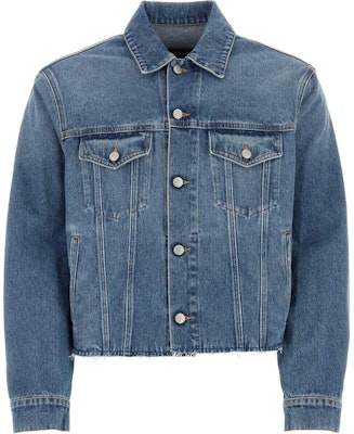 Chaqueta de denim lavado azul de MM6 Maison Margiela manga larga con botones. SH0AM0026S30589965 Order Chaqueta de denim lavado azul de MM6 Maison Margiela manga larga con botones. SH0AM0026S30589965