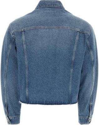 Chaqueta de denim lavado azul de MM6 Maison Margiela manga larga con botones. SH0AM0026S30589965 Lookbook Chaqueta de denim lavado azul de MM6 Maison Margiela manga larga con botones. SH0AM0026S30589965