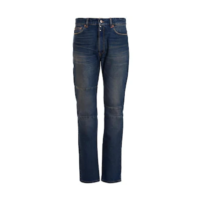 MM6 Maison Margiela Washed Relaxed Straight Jeans Men’s Blue. S62LB0094S30589-971