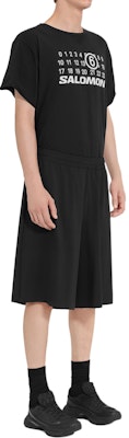 MM6 Maison Margiela x Salomon FW24 Black Casual Shorts with Elastic Waist. SH0MU0017M35417900 Purchase MM6 Maison Margiela x Salomon FW24 Black Casual Shorts with Elastic Waist. SH0MU0017M35417900