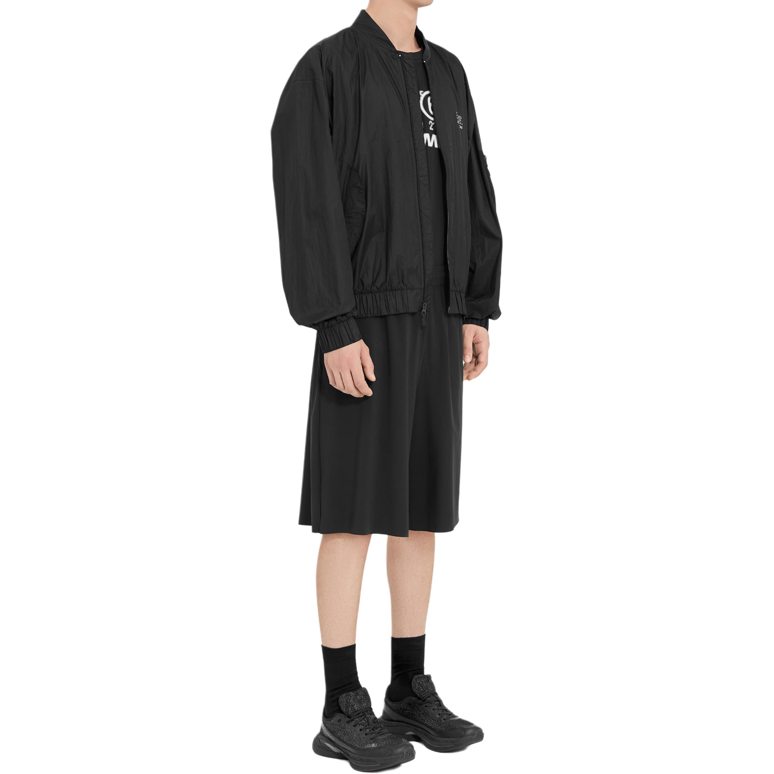 Shop MM6 Maison Margiela x SALOMON FW24 Jaket Lengan Panjang Zip Hitam Lelaki. SH0AM0056M35418900