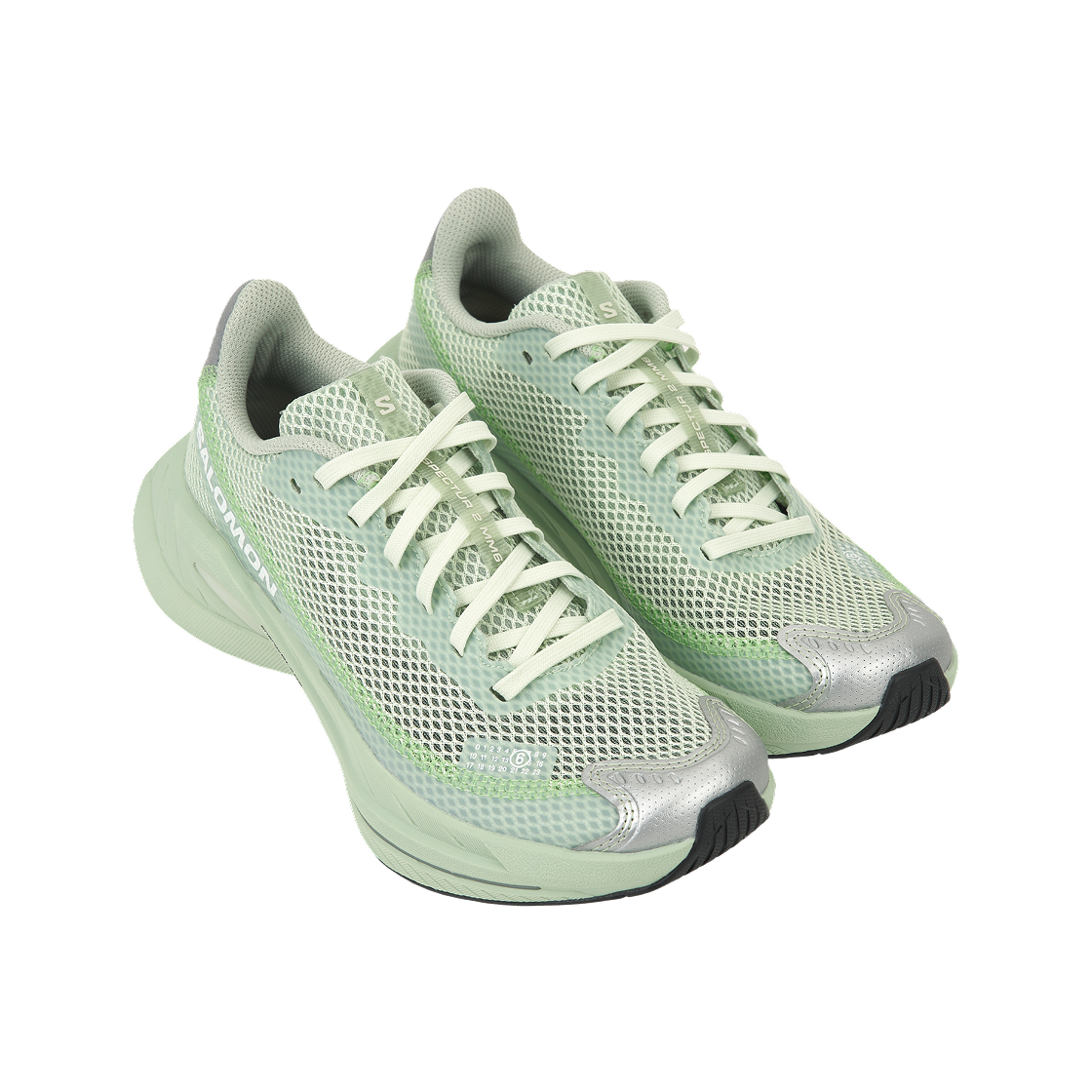 Shop MM6 Maison Margiela x Salomon Spectur 2 '海沫绿'联名鞋款 L47811500