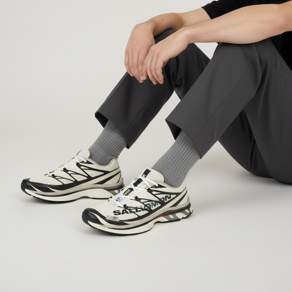 Order MM6 Maison Margiela x Salomon XT-6 ''Vanilla Ice Hitam Hijau Haze'' L47949400/SH1WS0020-P6303-HB007/S59WS0243-P6303N-HB007/SH1WS0020-P6303N-HB007