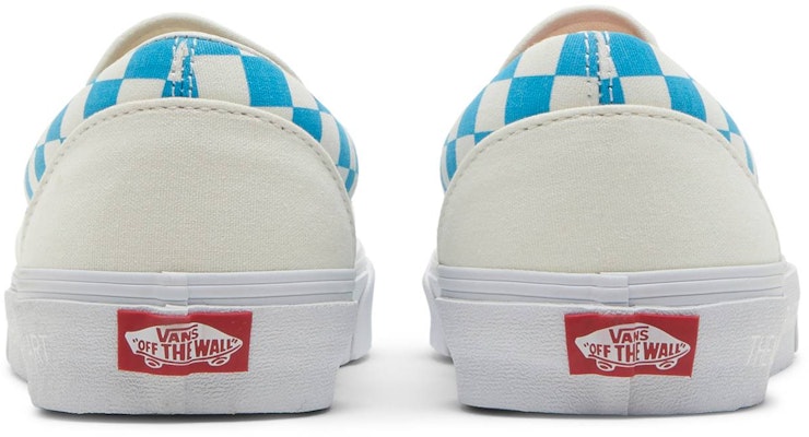 MOCA x Vans 经典款一脚蹬 '青色棋盘格' 经典鞋 VN000XG88MY Details for MOCA x Vans 经典款一脚蹬 '青色棋盘格' 经典鞋 VN000XG88MY