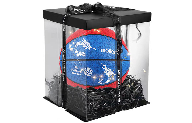 Molten Dragon Pattern Basketball Size 7 Gift Set Blue Red Mix Color. B7C3300-M9C-BR