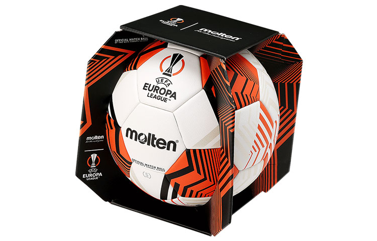 Molten Size 5 Soccer Ball FIFA Certified 2022 UEFA Europa League Match Ball Orange F5U5000-12
