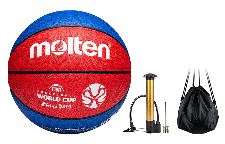 Molten Size 7 Outdoor/Indoor PU Basketball Colorful Street Design Unisex B7C3300-M9C-RBREDANDBLUE