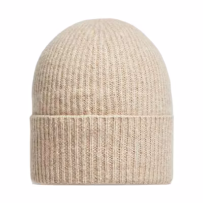 Moncler Beige Cashmere Knit Beanie - Solid Design. J20913B00065M1900231
