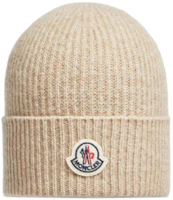 Lookbook Moncler 米色羊絨針織毛帽 - 素色設計 J20913B00065M1900231