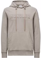 Moncler Beige Hoodie Pullover with Letter Print Long Sleeves. J10918G0003089AHE22E Moncler Beige Hoodie Pullover with Letter Print Long Sleeves. J10918G0003089AHE22E