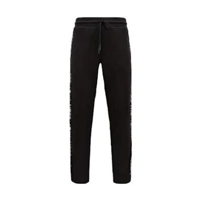 Moncler Black Casual Plain Drawstring Pants. I20918H00011V8183999