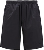 Moncler Black Casual Shorts with Logo Patch and Metal Eyelet Design. J10912B00004597EN999 Moncler Black Casual Shorts with Logo Patch and Metal Eyelet Design. J10912B00004597EN999
