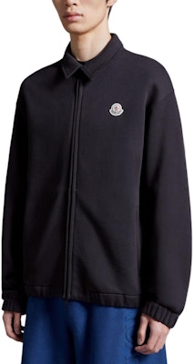 Moncler Black Cotton Fleece Zip-Up Shirt Jacket J10918G0005889AEN998 Purchase Moncler Black Cotton Fleece Zip-Up Shirt Jacket J10918G0005889AEN998