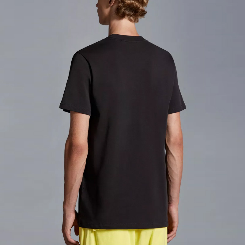 Purchase Moncler Baju-T Lengan Pendek Hitam Kapas Knit I20918C0006983927999