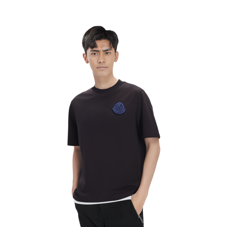 Details for Moncler Baju-T Lengan Pendek Hitam Kapas Knit I20918C0006983927999