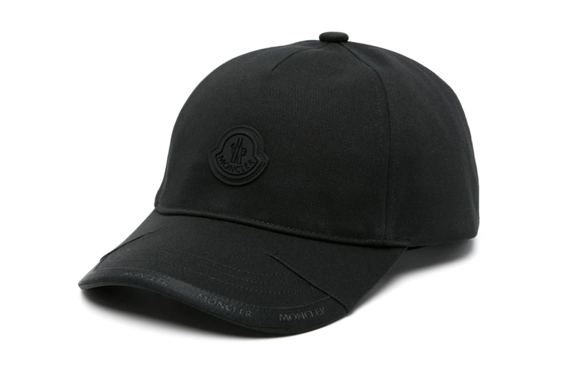 Moncler  Black Cotton Twill Baseball Cap J10913B000250U082999