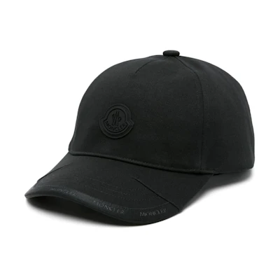 Moncler Black Cotton Twill Baseball Cap J10913B000250U082999