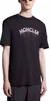 Purchase モンクレール ブラック クルーネック レタープリント 半袖 Tシャツ J10918C0000289A17999