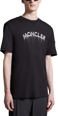 Moncler Black Crewneck Letter Print Short Sleeve T-Shirt J10918C0000289A17999 Purchase Moncler Black Crewneck Letter Print Short Sleeve T-Shirt J10918C0000289A17999
