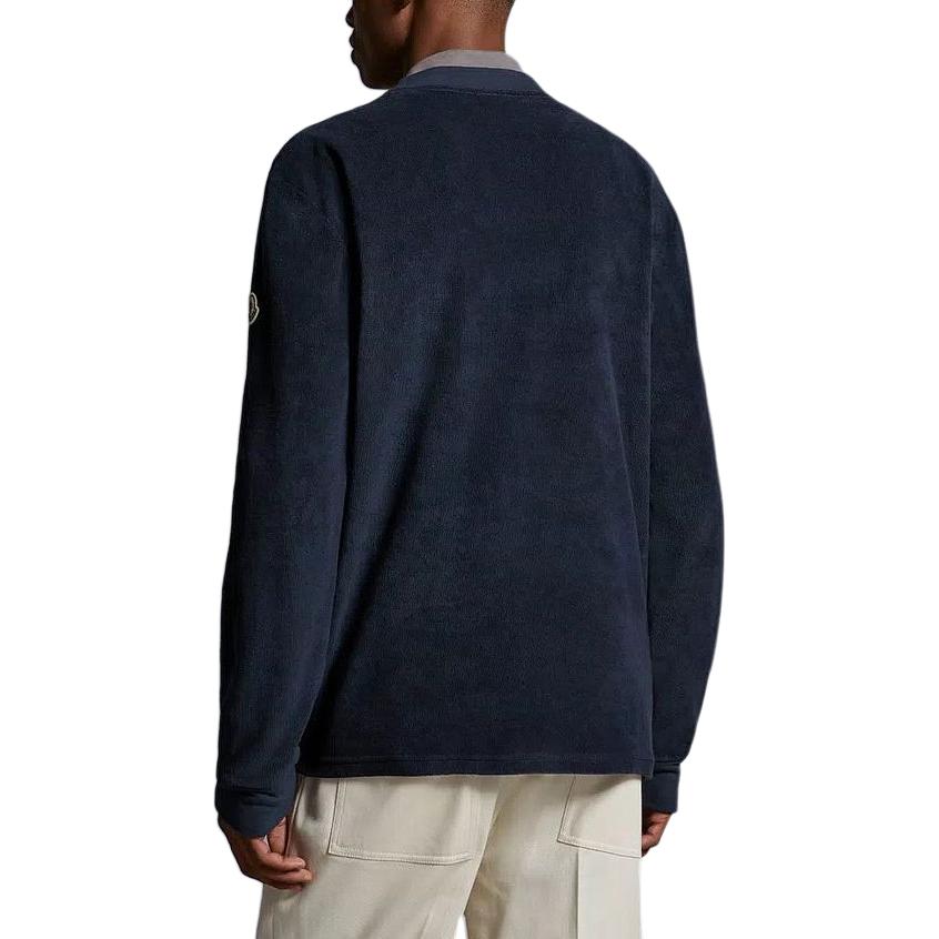 Shop モンクレール ブラック クルーネックスウェットシャツ レタープリント-快適フィット J10918G00024899VV777