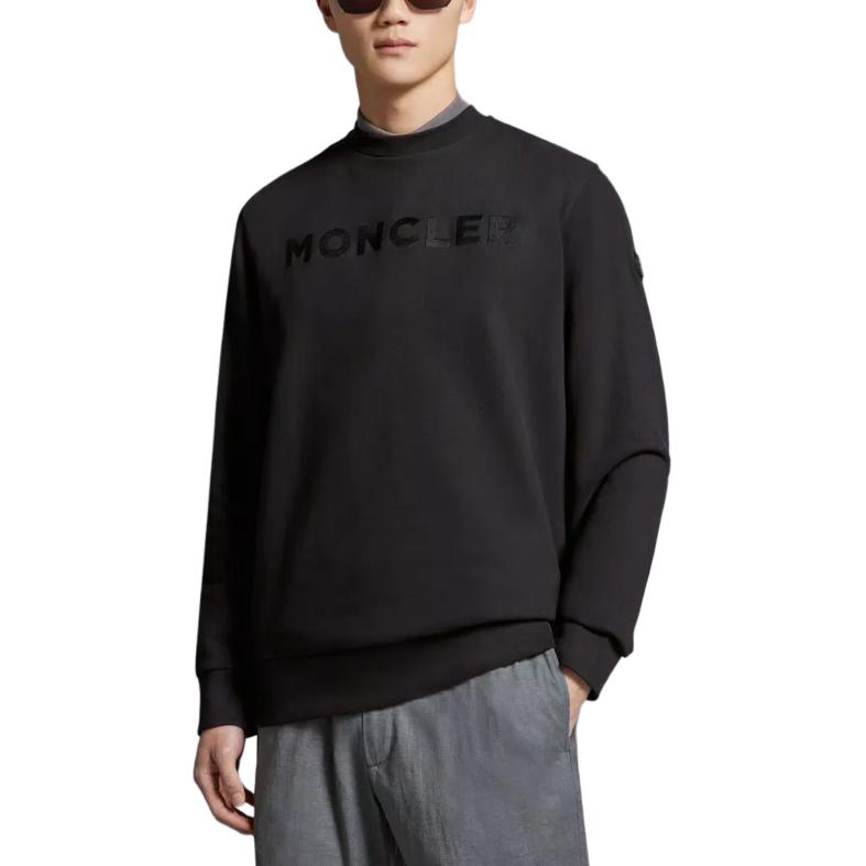 Purchase Moncler Baju Gelap Crewneck dengan Cetakan Huruf & Lengan Panjang. J10918G0004089AHS999