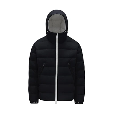 Moncler Black Down-Filled Zip-Up Hooded Jacket G20911A0001254233742