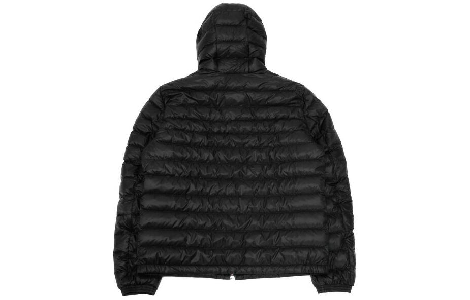 Moncler  Black Down Jacket with Logo, Hood, and Full Zip. 1A0008953279999 圖 3