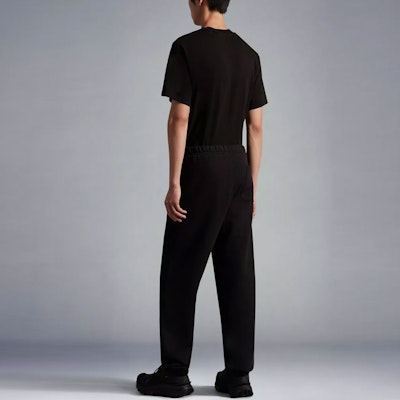 Moncler Black Embroidered Logo Patch Knit Jogger Sweatpants. H20928H00008809KX999 Shop Moncler Black Embroidered Logo Patch Knit Jogger Sweatpants. H20928H00008809KX999