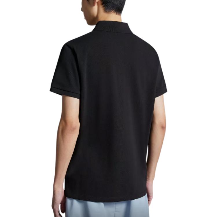 Purchase 盟可睐 黑色刺绣徽标短袖POLO衫。 J10918A0002389A16998