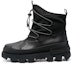 Buy Moncler 'Black Fabric Leather Lace-Up Boots' 4F00010M1907999