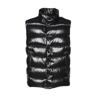 Moncler Black Fitted Graphic Printed Vest 1A000 96 68950