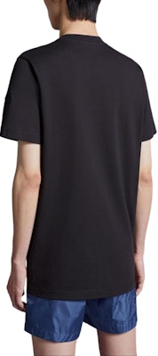 Moncler Black Graphic Print Crew Neck Short Sleeve T-Shirt J10918C0004689AJS998 Shop Moncler Black Graphic Print Crew Neck Short Sleeve T-Shirt J10918C0004689AJS998