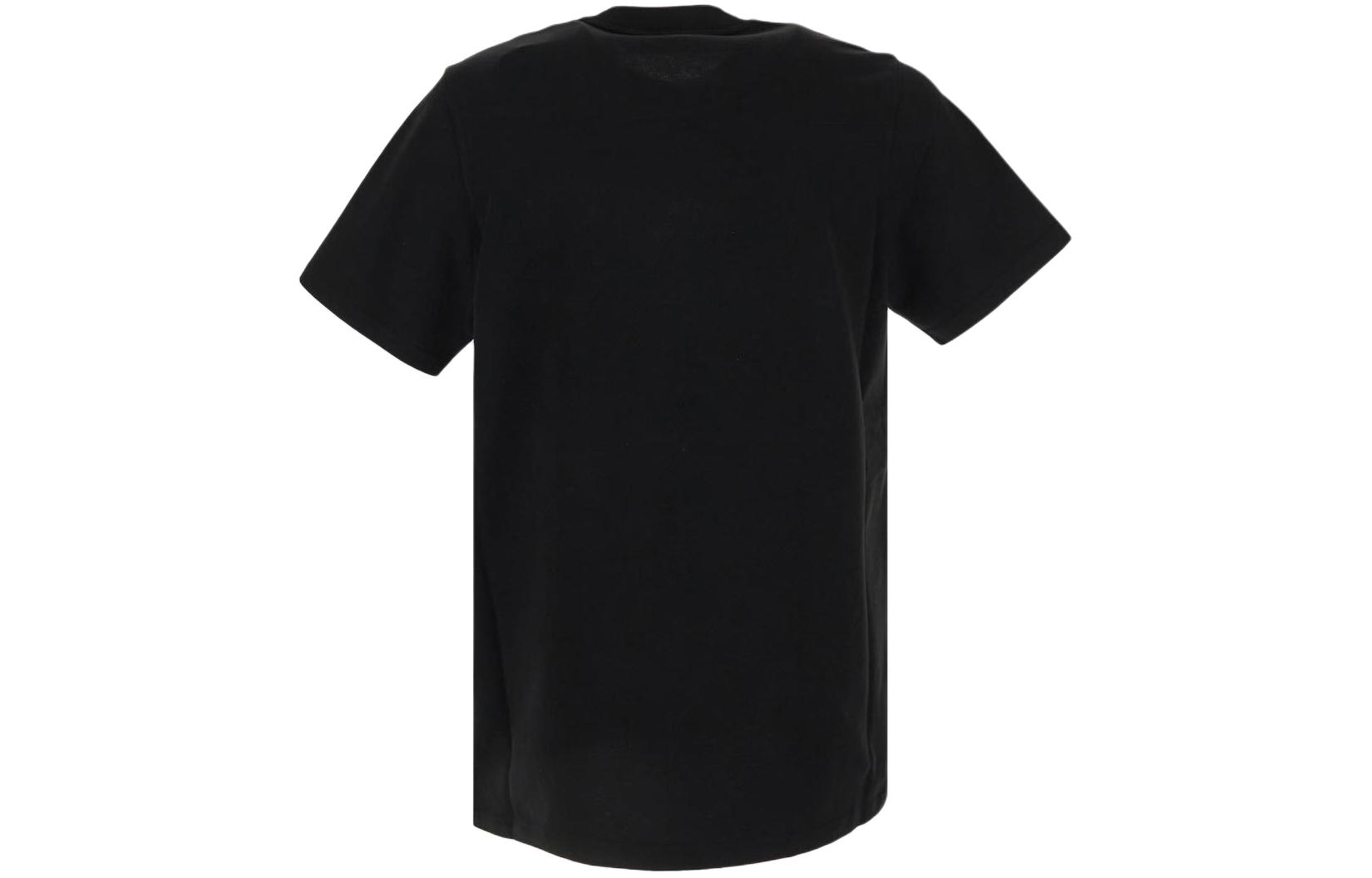 Lookbook Moncler Camiseta de Corte Slim Negra con Gráfico de Logo de Corazón. 8C000218390T999