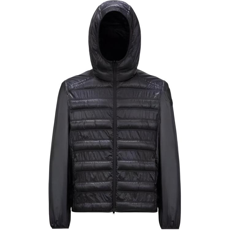 Moncler  Black Hooded Logo Puffer Jacket J10911A00108595B1999