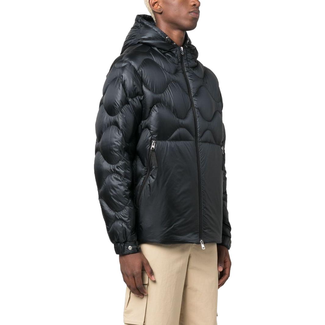 Moncler  Black Hooded Quilted Puffer Jacket with Zipper. I20911A000535967G999 圖 3