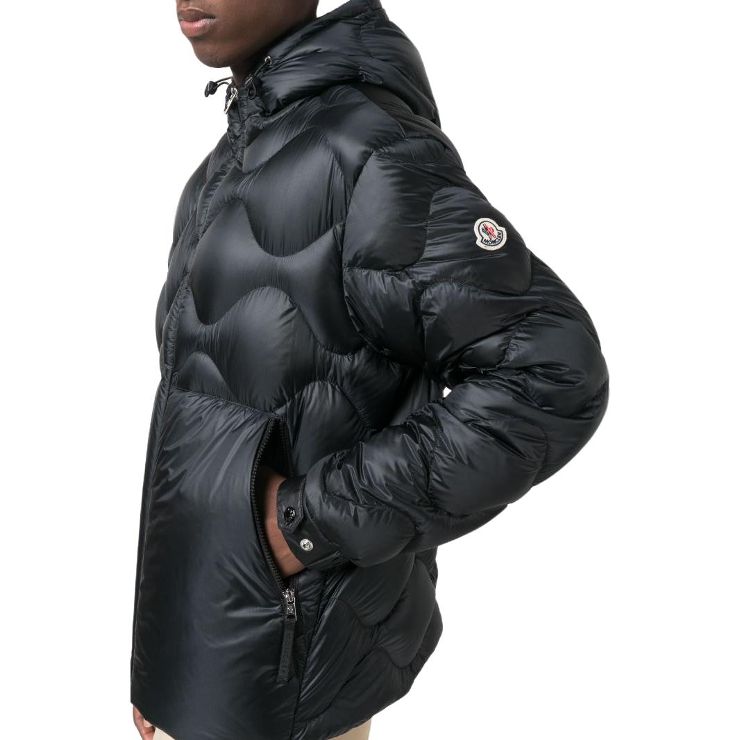 Moncler  Black Hooded Quilted Puffer Jacket with Zipper. I20911A000535967G999 圖 5