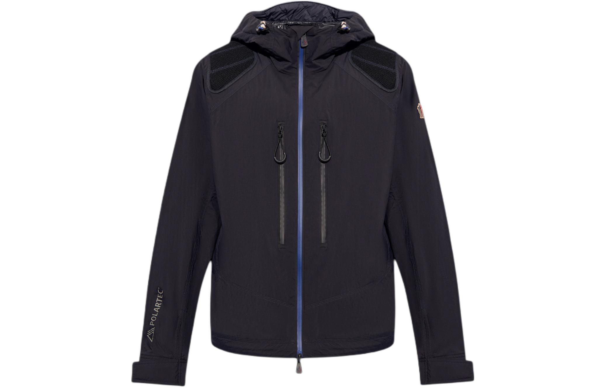 Moncler  Black Hooded Zip-Up Slim Fit Long Sleeve Jacket J10971A00009-53A59-999