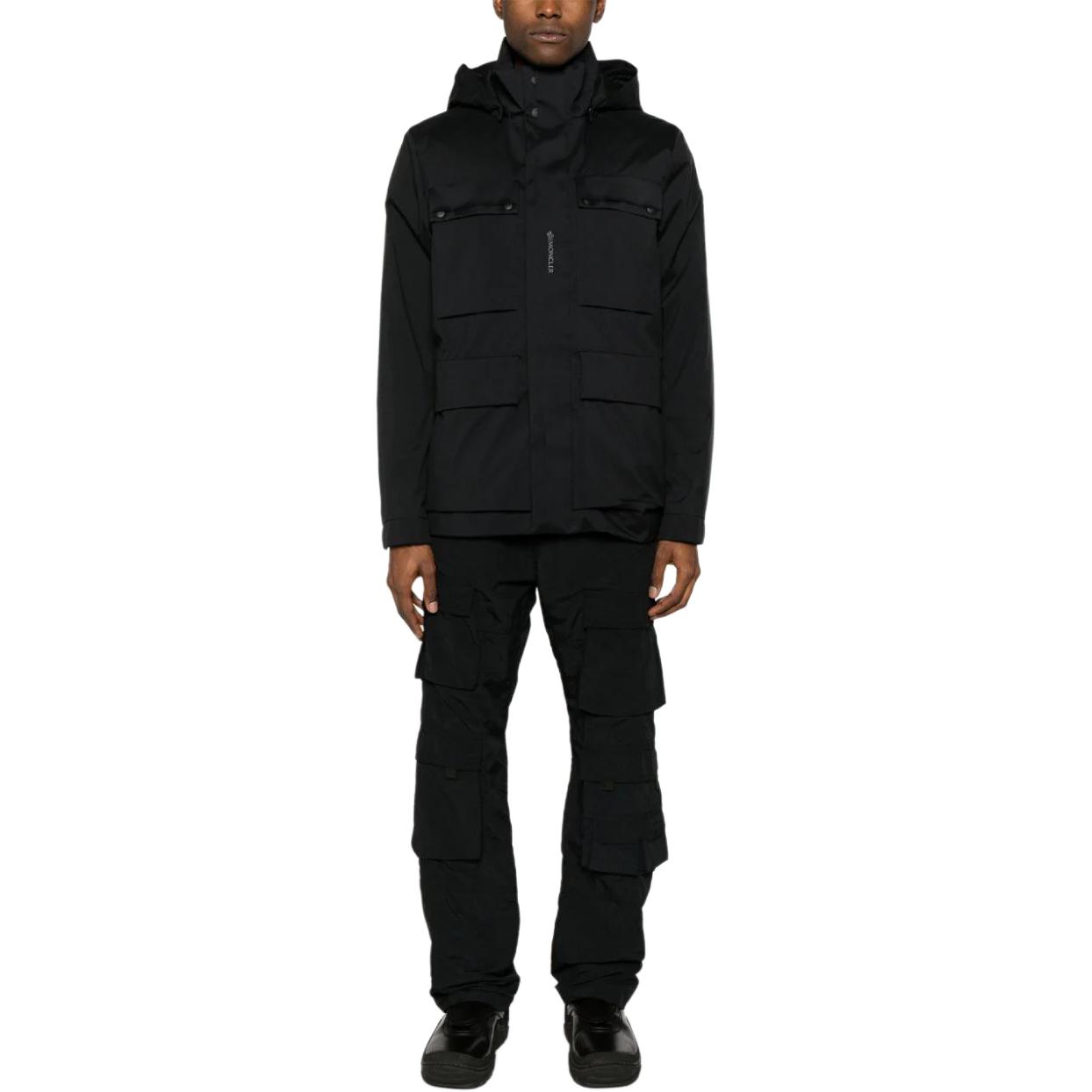 Moncler  Black Hooded Zip-Up Slim Fit Long Sleeve Jacket J10911B0000159754999 圖 3