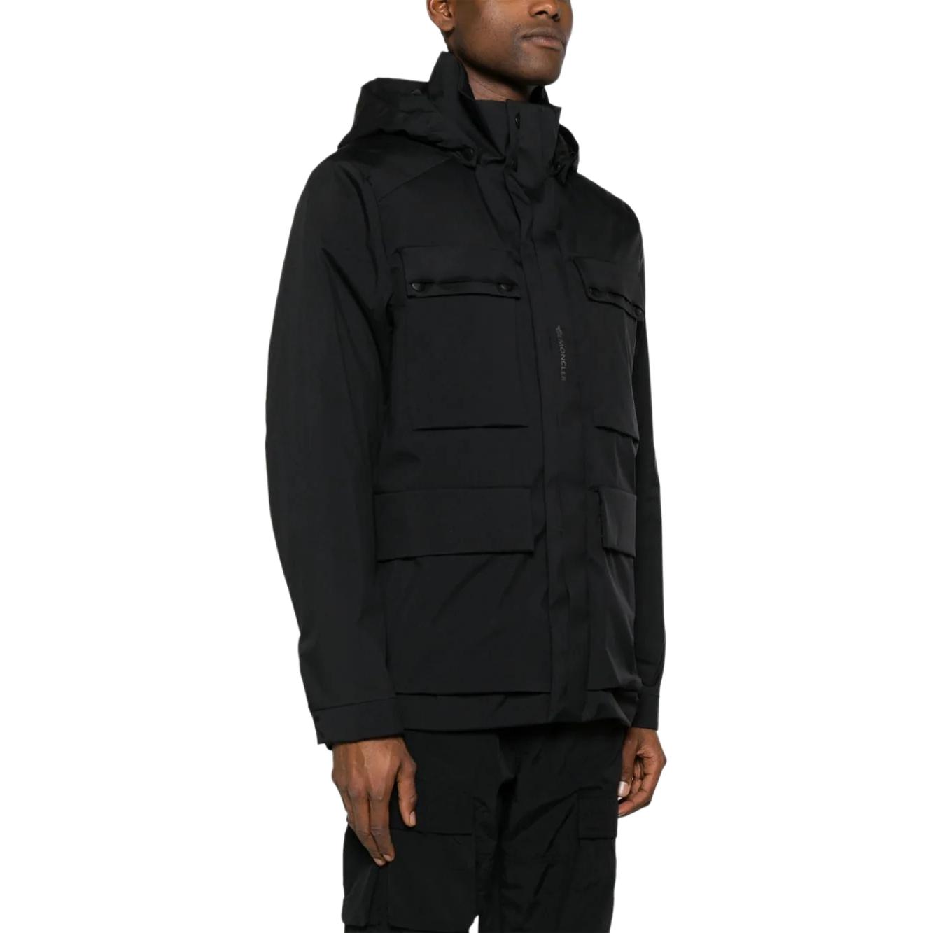 Moncler  Black Hooded Zip-Up Slim Fit Long Sleeve Jacket J10911B0000159754999 圖 5