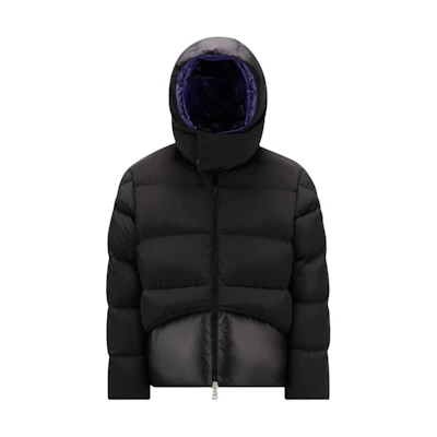 Moncler Black Hooded Zipper Puffer Jacket with Pockets I20911A00164596JT997