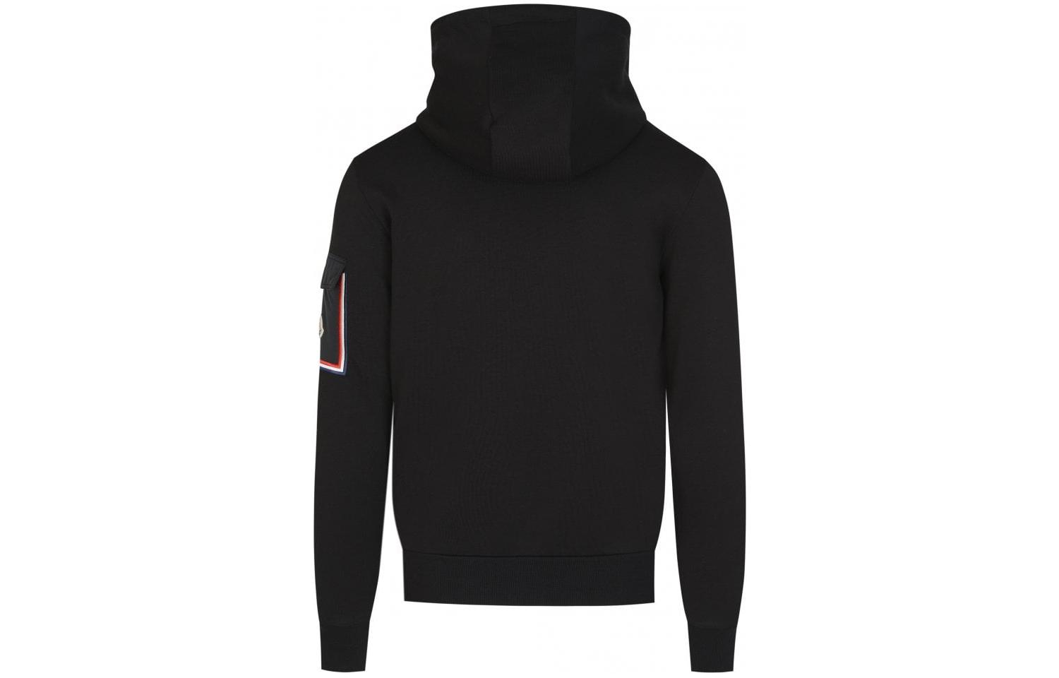 Moncler  Black Hoodie Jacket with Side Logo Patch. 8G00020-809KR-999 圖 3