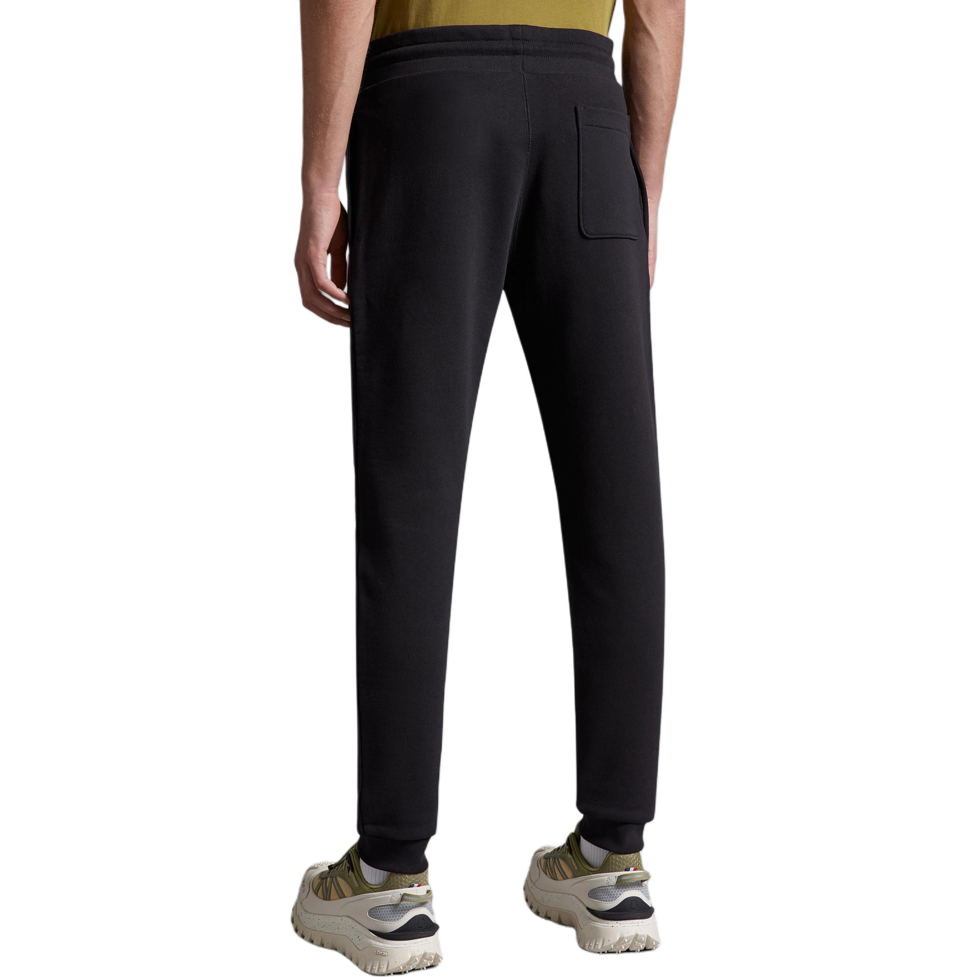 Purchase Moncler Celana Jogger Hitam dengan Logo dan Tali Serut. J10918H00005899V4999