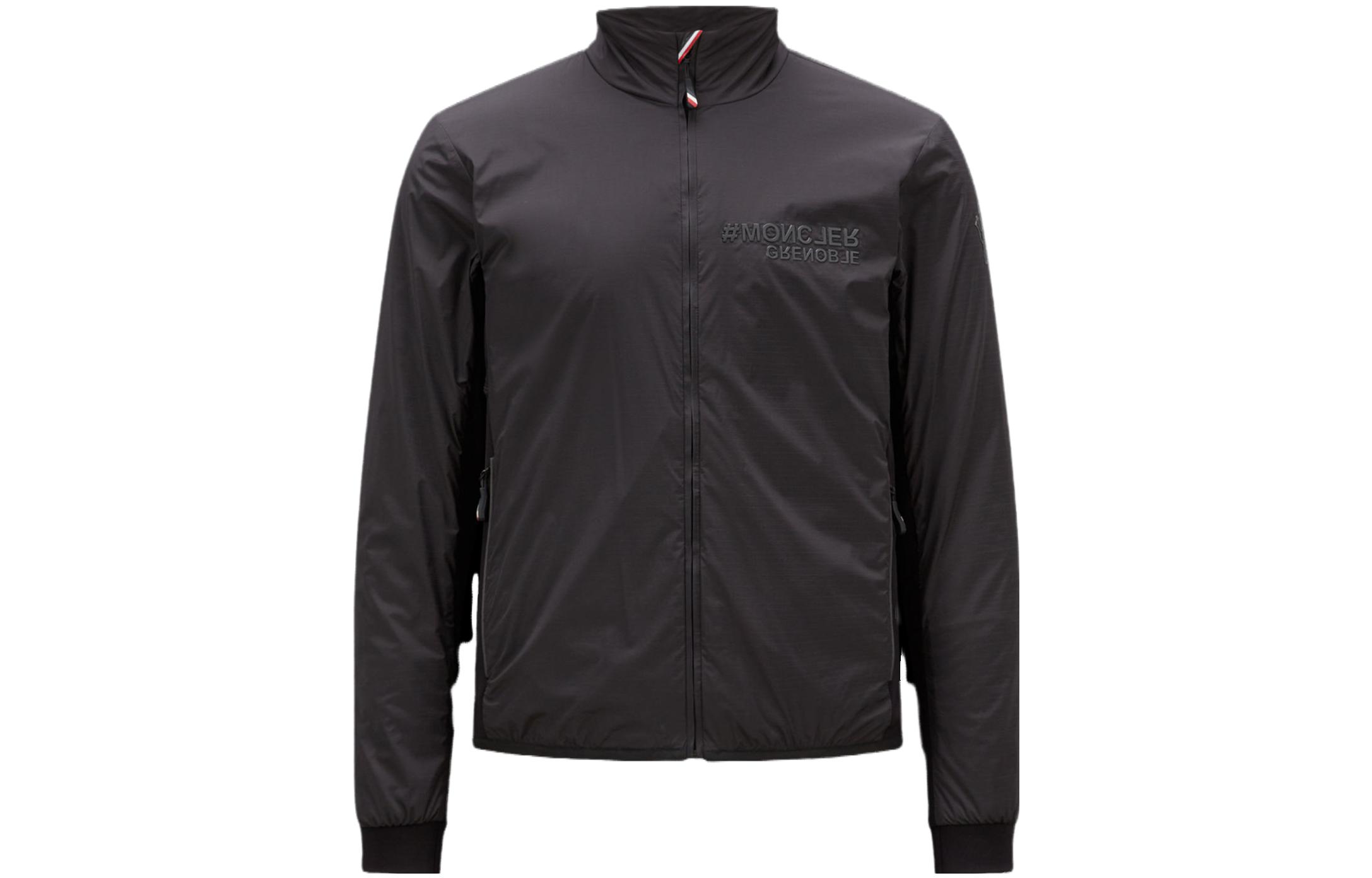 Moncler  Black Letter Print Casual Jacket I20971A00004596H5999