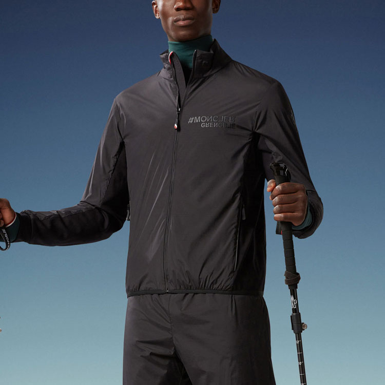 Lookbook モンクレール ブラック レタープリント カジュアルジャケット I20971A00004596H5999