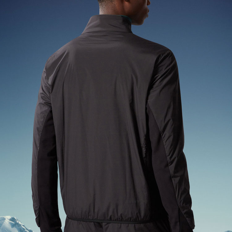 Shop モンクレール ブラック レタープリント カジュアルジャケット I20971A00004596H5999