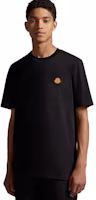 Purchase モンクレール ブラック ロゴ クルーネック 半袖 Tシャツ 120918C000518390T999