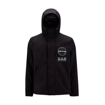 Moncler Black Logo Long-Sleeve Zip-Up Hooded Down Jacket. H20921A00013M2030999